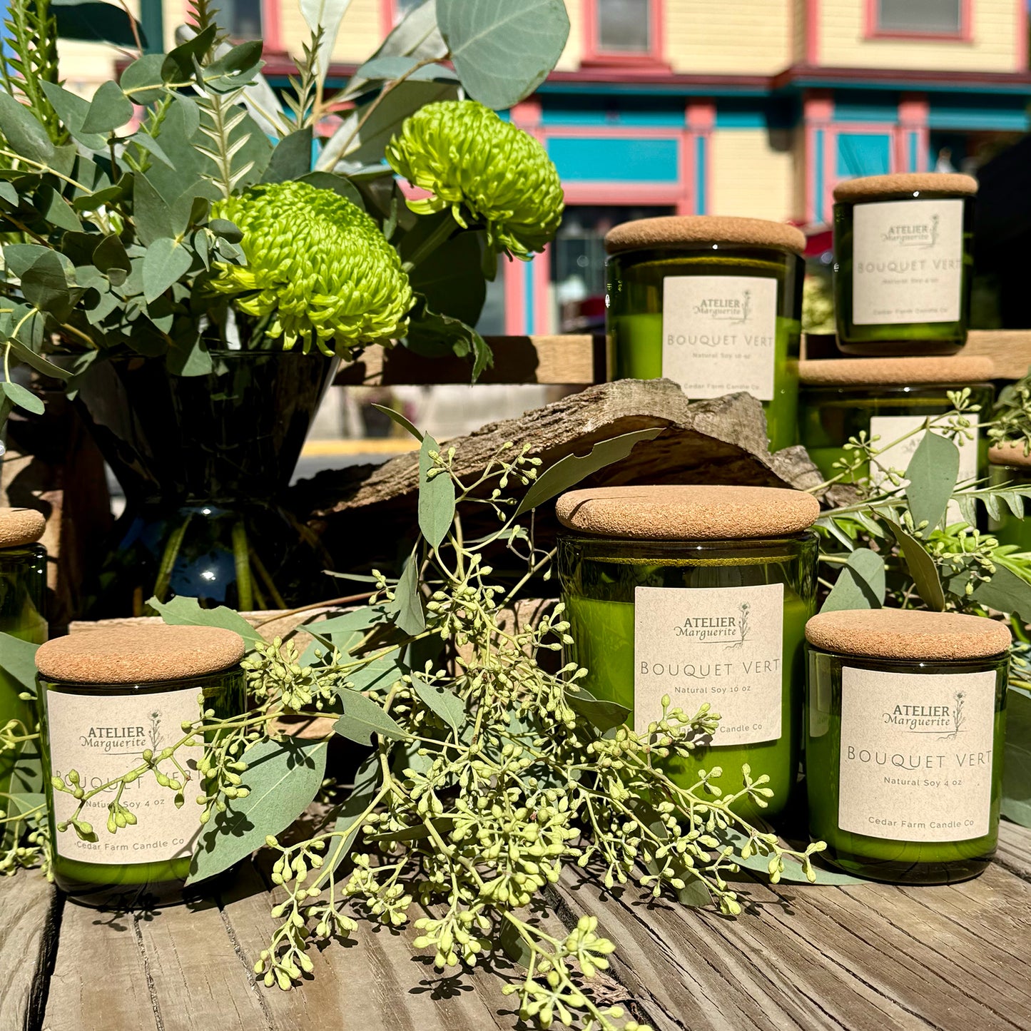 Atelier Marguerite Bouquet Vert Candle