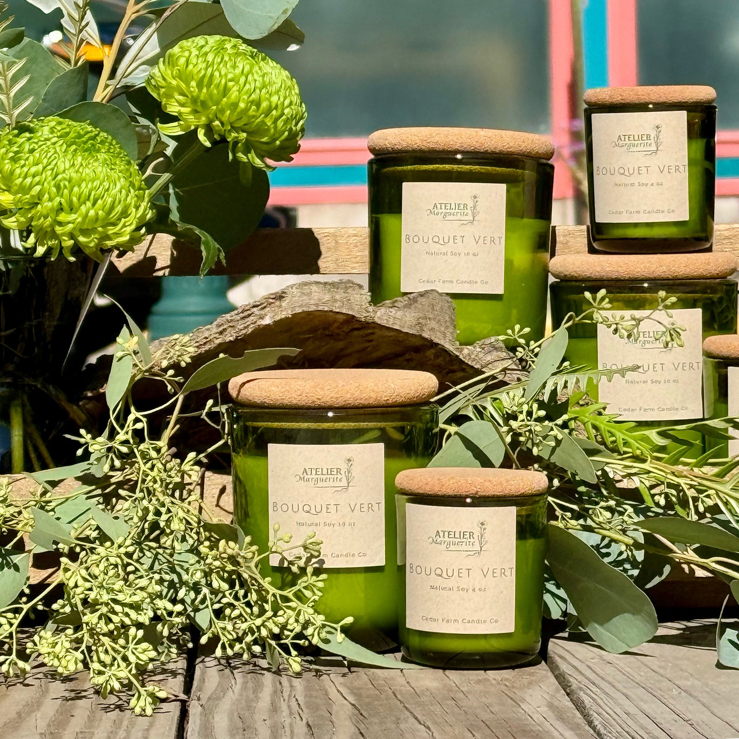 Atelier Marguerite Bouquet Vert Candle