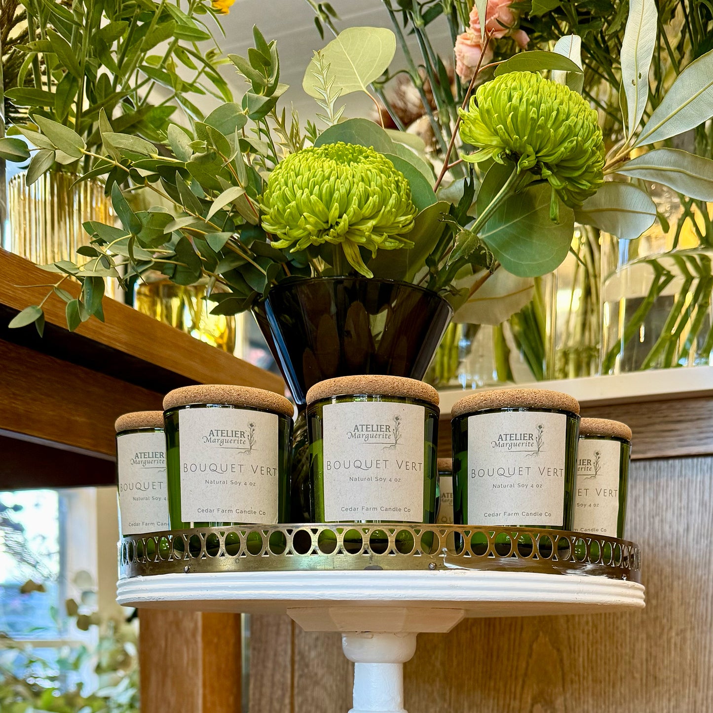 Atelier Marguerite Bouquet Vert Candle