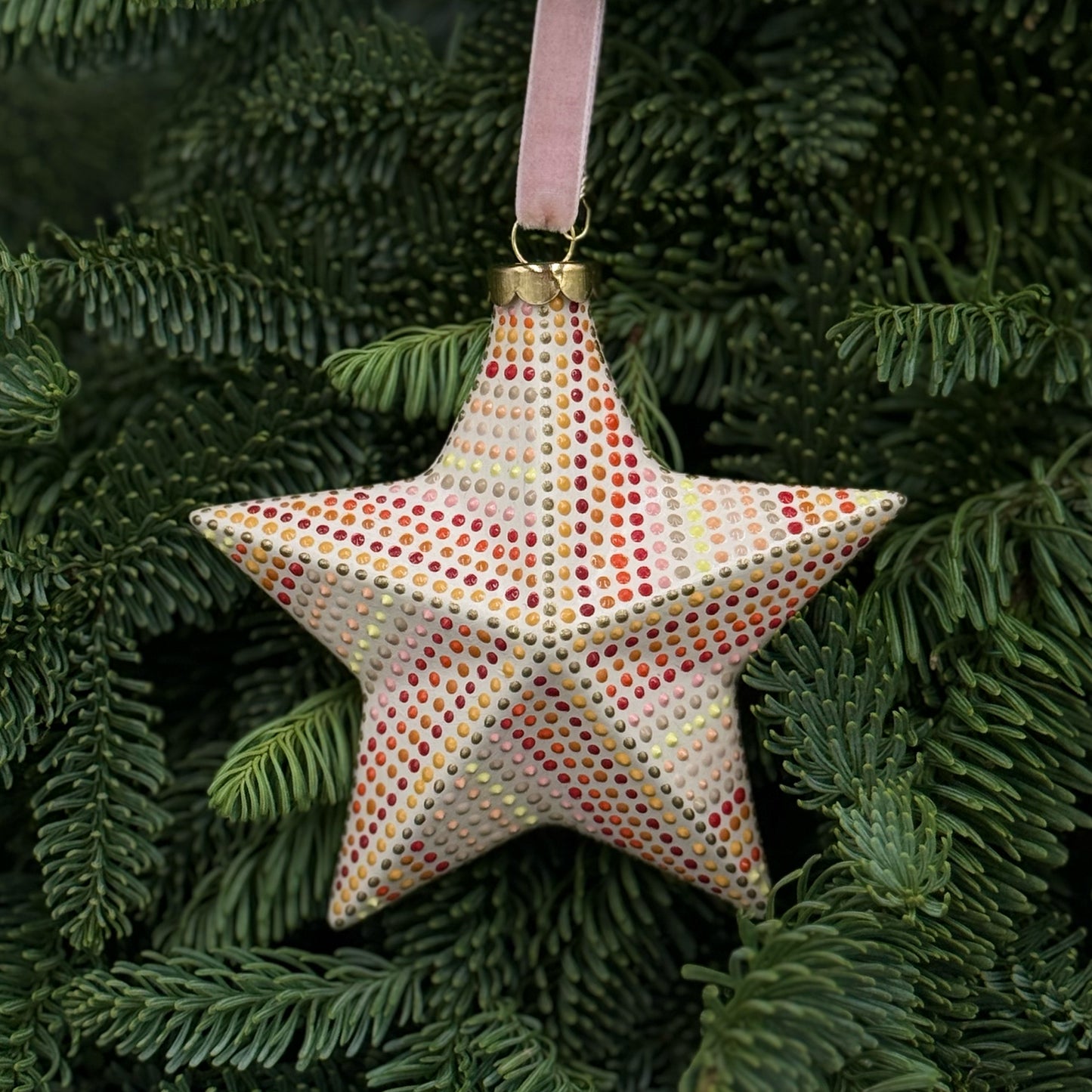 Ceramic Star Ornament - #015